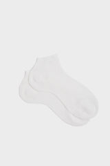 CALZA SOFIA, 100% COTONE, OFF WHITE.