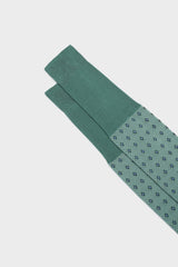 SOCKS NICOLA. 100% COTTON, MINT- WHITE - BLACK - AVIO
