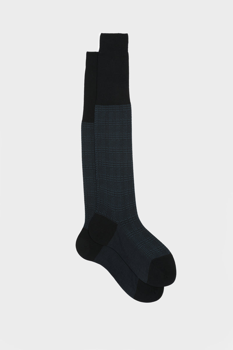 SOCKS SILVIO. 100% COTTON, BLUE - BLUETTE