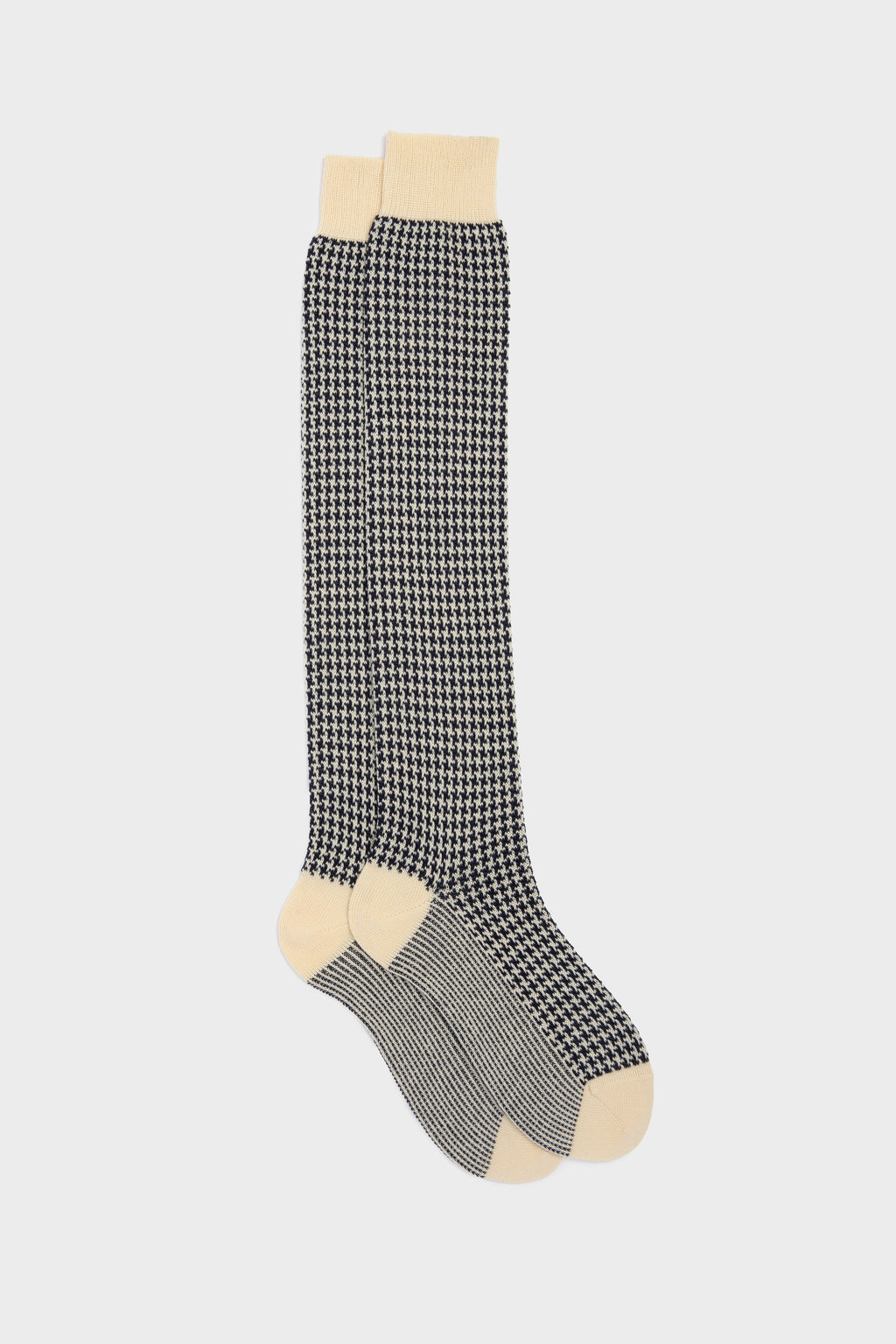 CALZA EGON. LANA 75% CASHMERE 25%, BLUE-BUTTER.