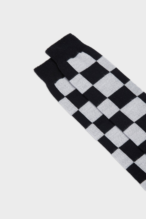 SOCKS ADAMO. WOOL 90% NYLON 10%, BLACK-GREY