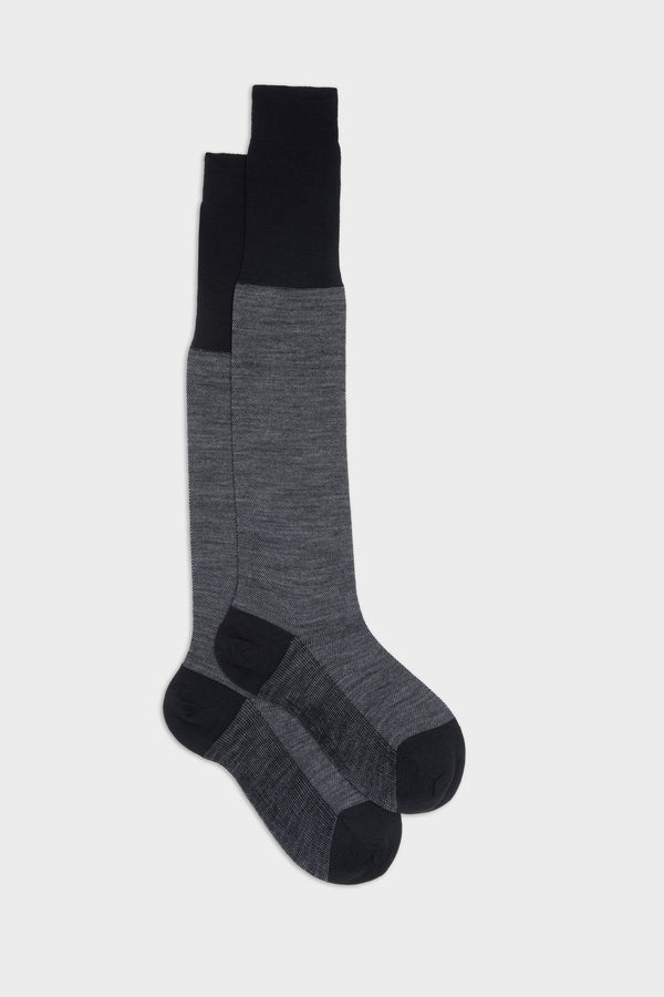 SOCKS BRANDO. WOOL 80% NYLON 20%, BLACK.