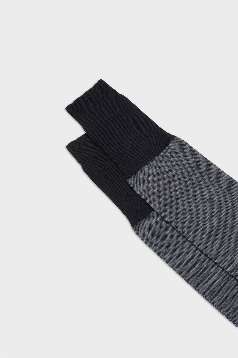 SOCKS BRANDO. WOOL 80% NYLON 20%, BLACK.