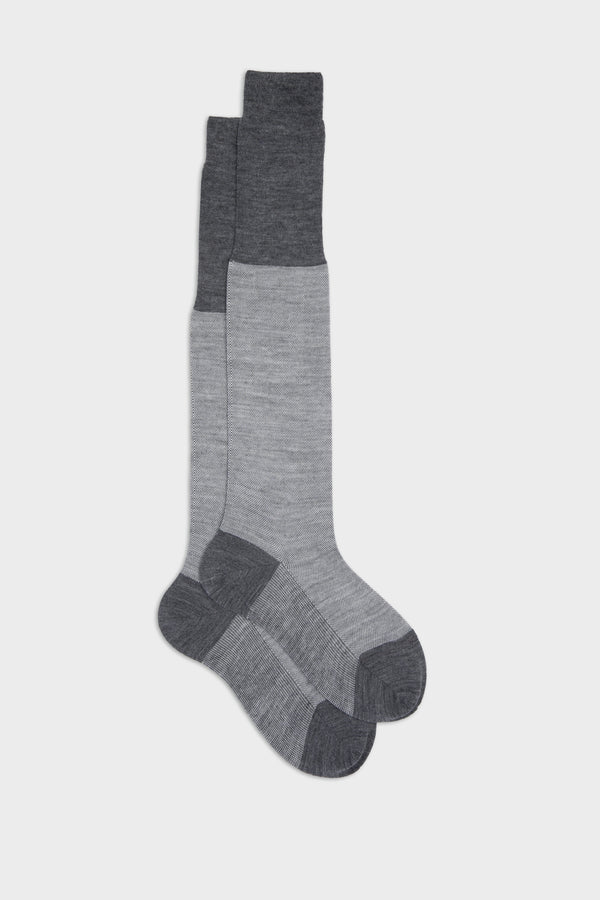SOCKS BRANDO. WOOL 80% NYLON 20%, MEDIUM GREY.