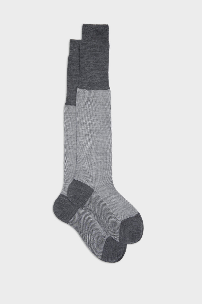 SOCKS BRANDO. WOOL 80% NYLON 20%, MEDIUM GREY.