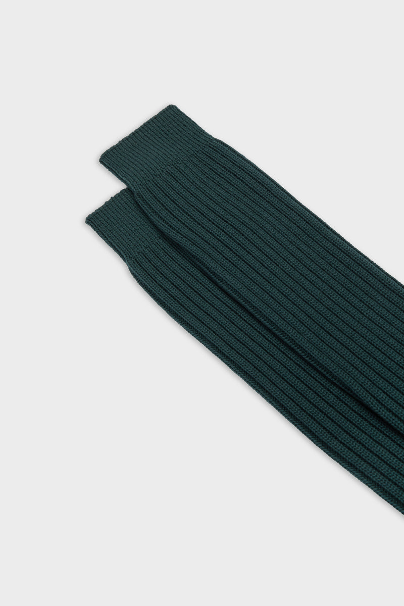 SOCKS TEO. WOOL 90% NYLON 10%, FOREST GREEN.