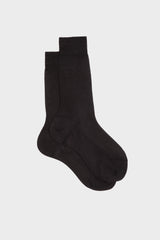 SOCKS BARBARA. WOMEN'S COLLECTION, 100%SILK, BLACK.