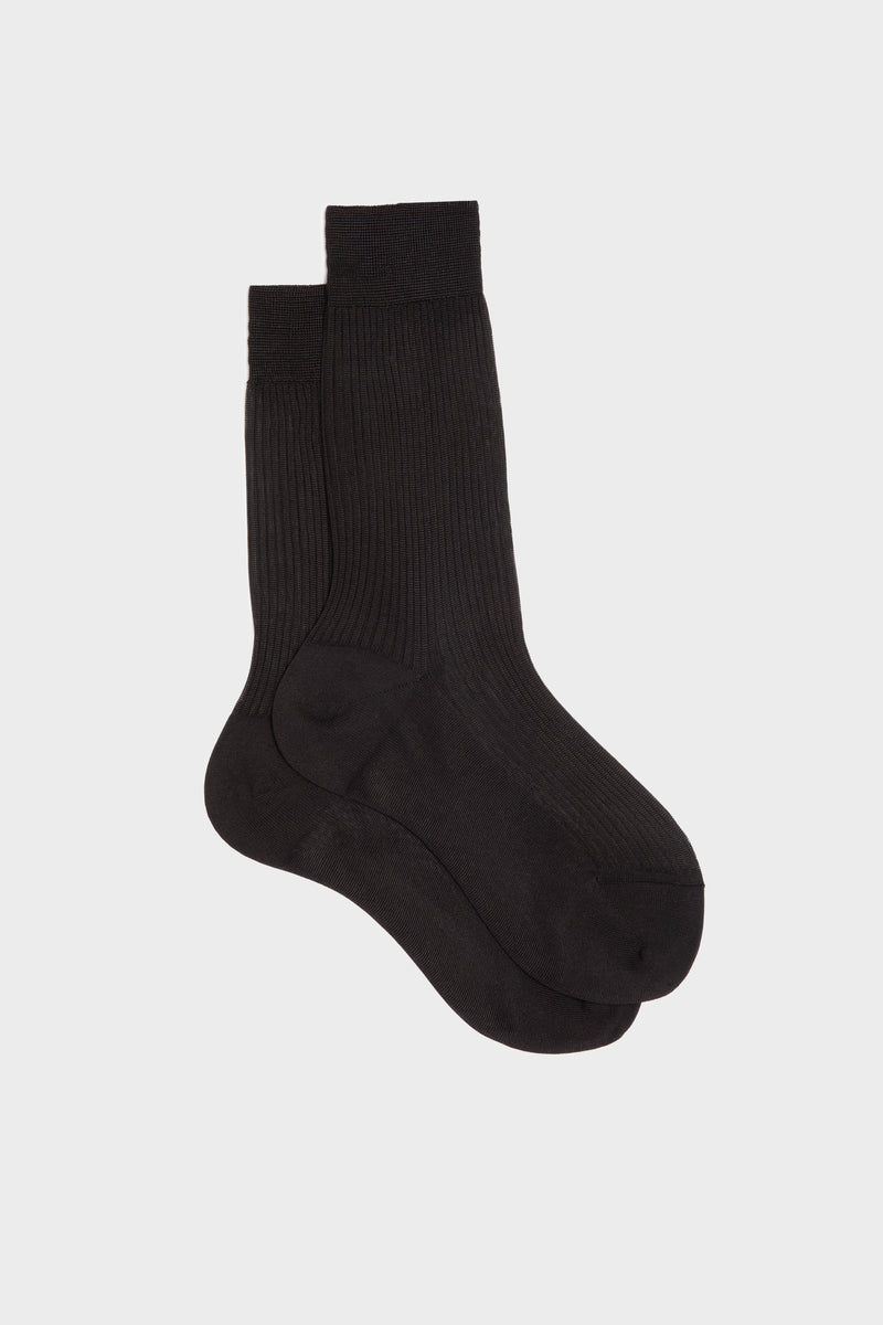 SOCKS BARBARA. WOMEN'S COLLECTION, 100%SILK, BLACK.