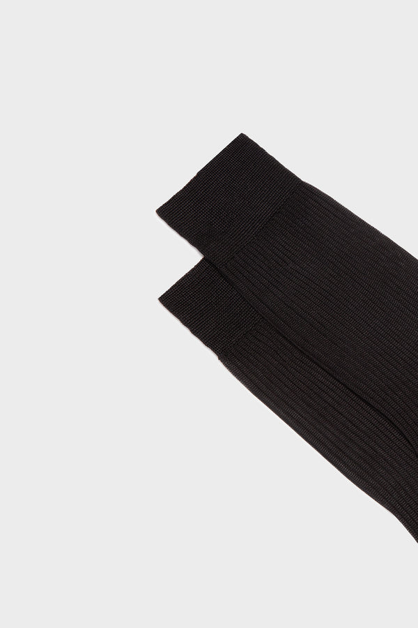 SOCKS BARBARA. WOMEN'S COLLECTION, 100%SILK, BLACK.