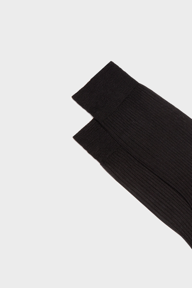 SOCKS BARBARA. WOMEN'S COLLECTION, 100%SILK, BLACK.