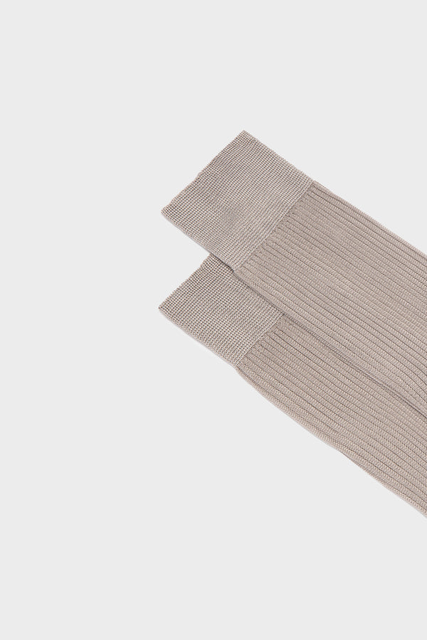 SOCKS BARBARA. WOMEN'S COLLECTION, 100%SILK, PEARL GREY.