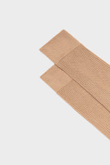 SOCKS BARBARA. WOMEN'S COLLECTION, 100%SILK, SAND.