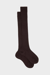 SOCKS CRISTINA. WOMEN'S COLLECTION, 80%WOOL 20%NYLON, DARK BROWN.