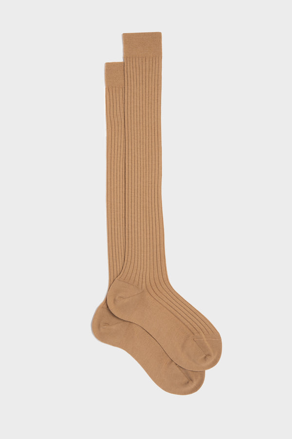 SOCKS CRISTINA. WOMEN'S COLLECTION, 80%WOOL 20%NYLON, SAND.