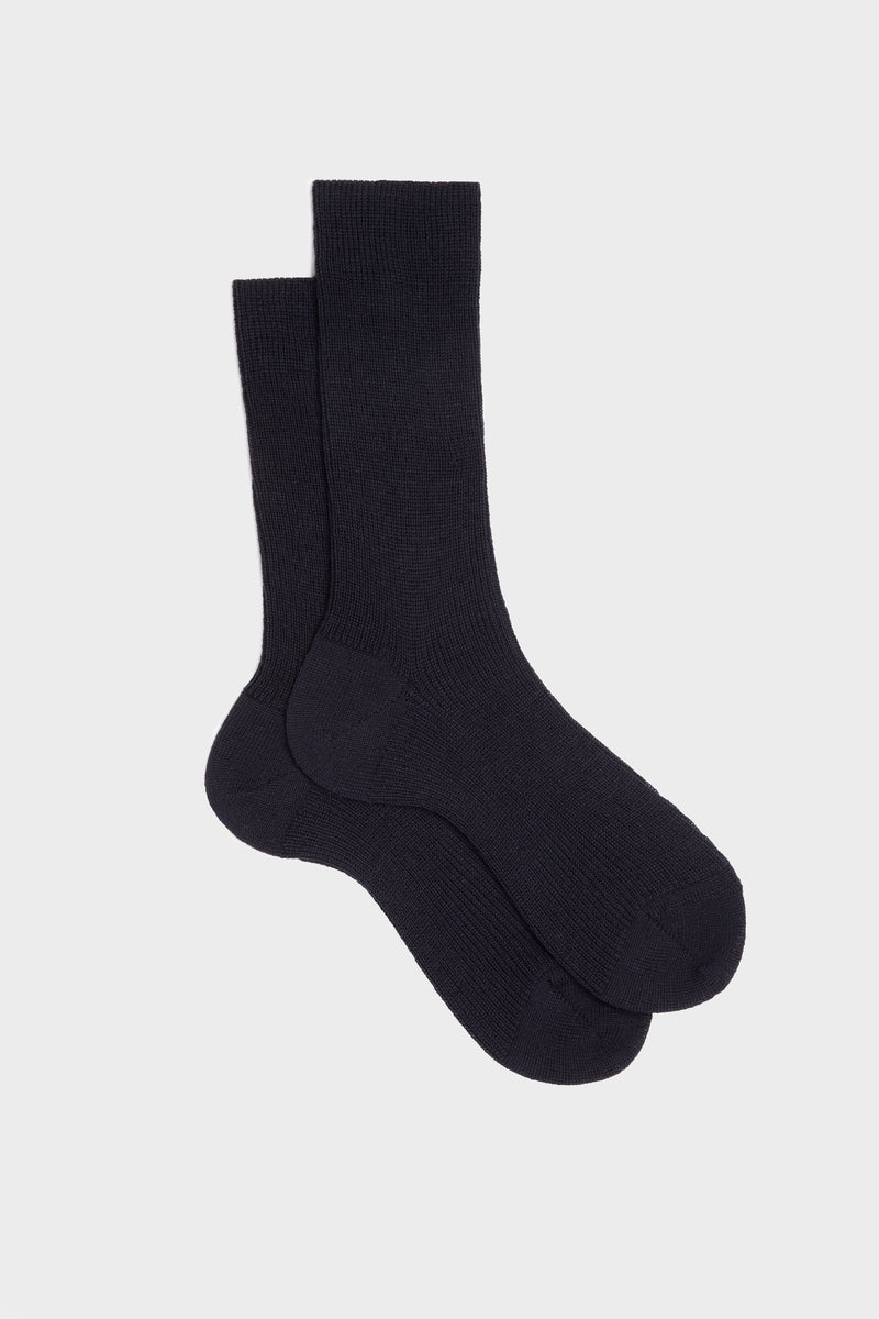 SOCKS MICHELA. WOMEN'S COLLECTION, 90% WOOL 10% NYLON, BLUE.