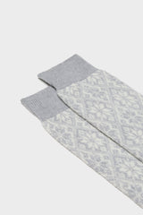 SOCKS ASTRUM. WOOL MIXED SOCK, PEARL-IVORY.