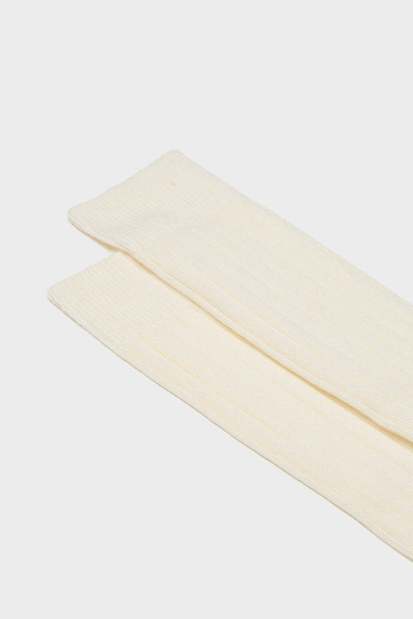 SOCKS LUPO. WOOL BLEND, SOLID COLOR, IVORY