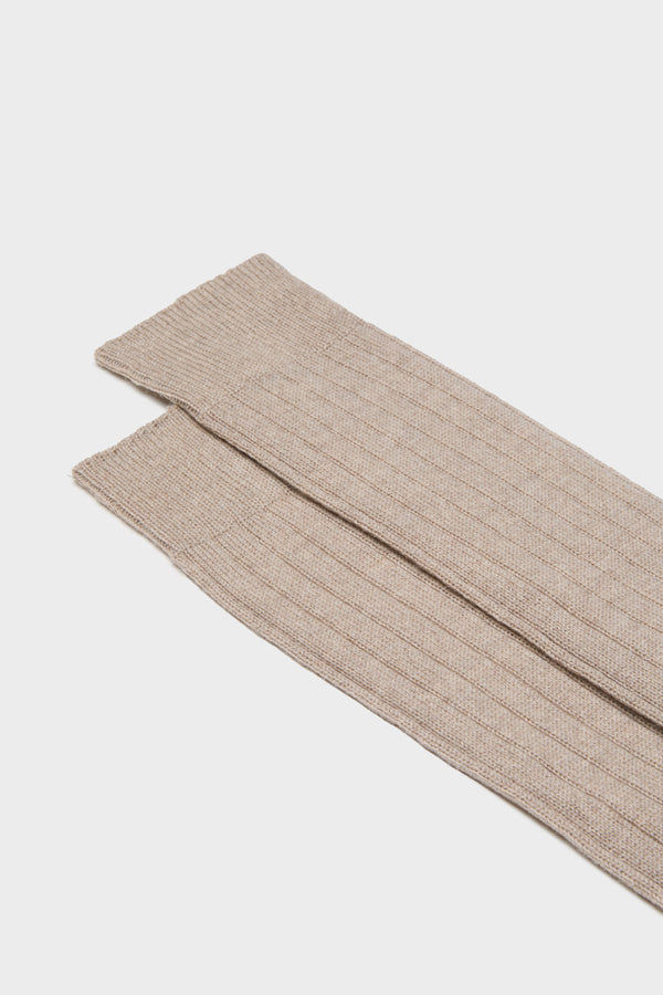SOCKS LUPO. WOOL BLEND, SOLID COLOR, BROWN