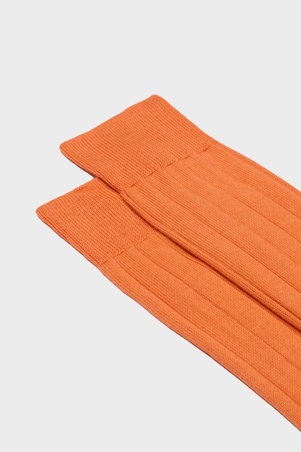 SOCKS MASSIMO, 100% PIMA COTTON, ORANGE.