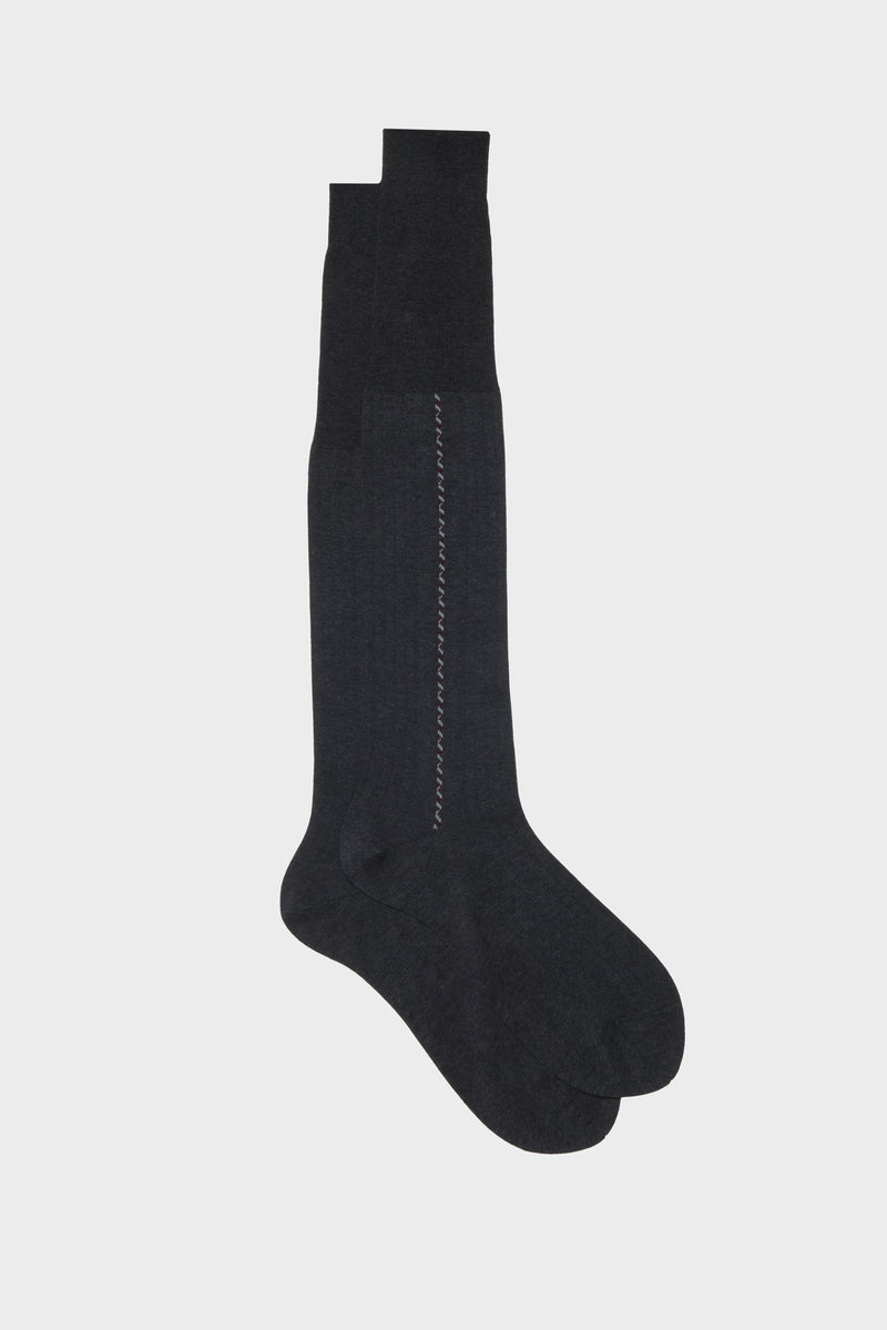 SOCKS ROMEO. 100% COTTON, GREY