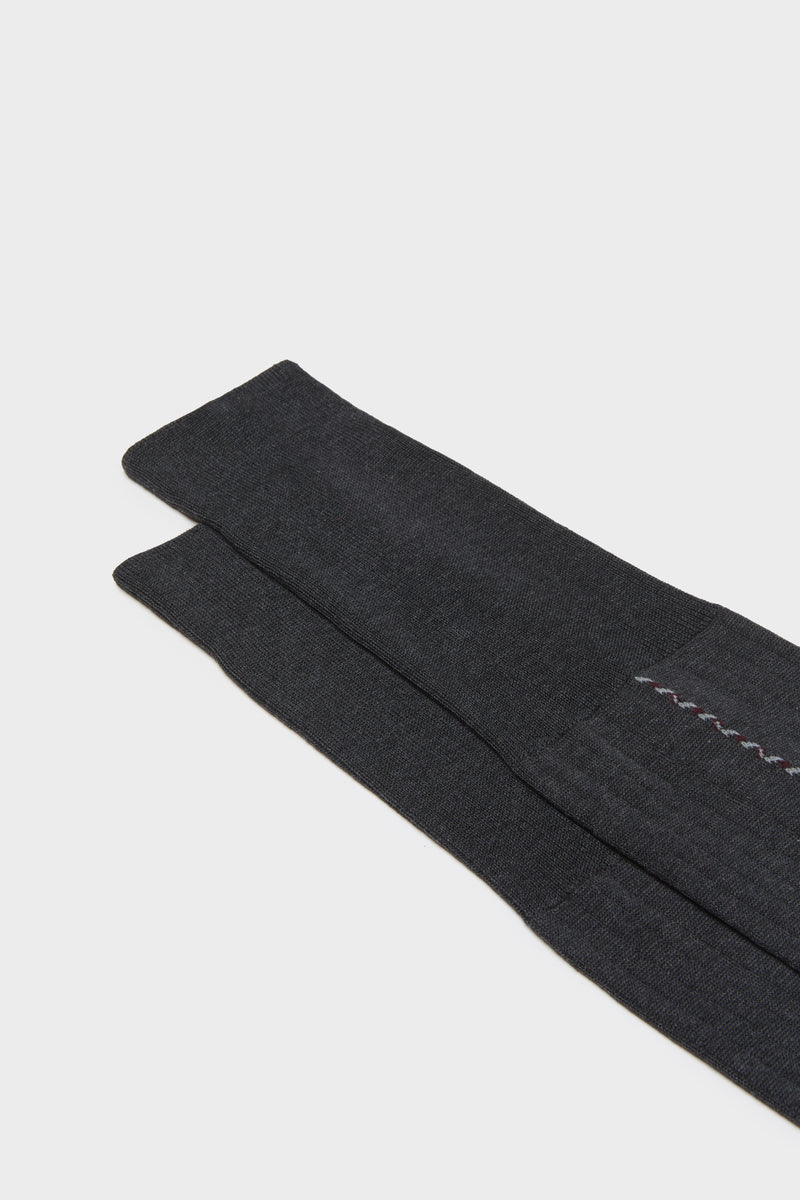 SOCKS ROMEO. 100% COTTON, GREY