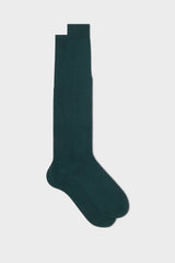 SOCKS FABIO. 100% COTTON. PINDOTS, GREEN.