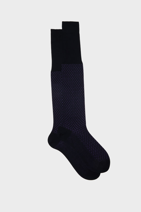 FERDINANDO SOCKS, 100% COTTON, BLU - AMETHYST.