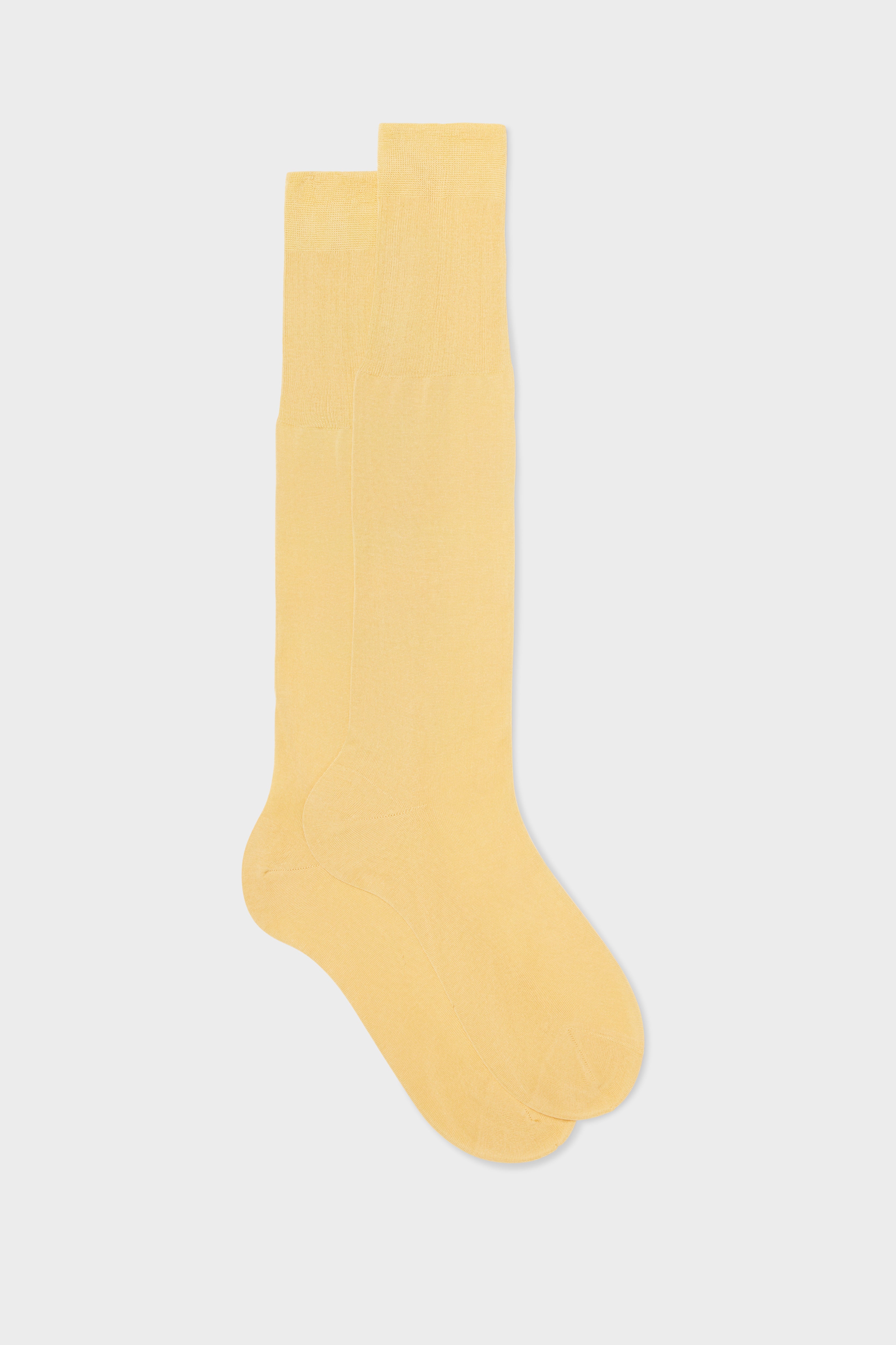 CALZA LORENZO. 100% COTONE, TINTA UNITA, GRAPEFRUIT.