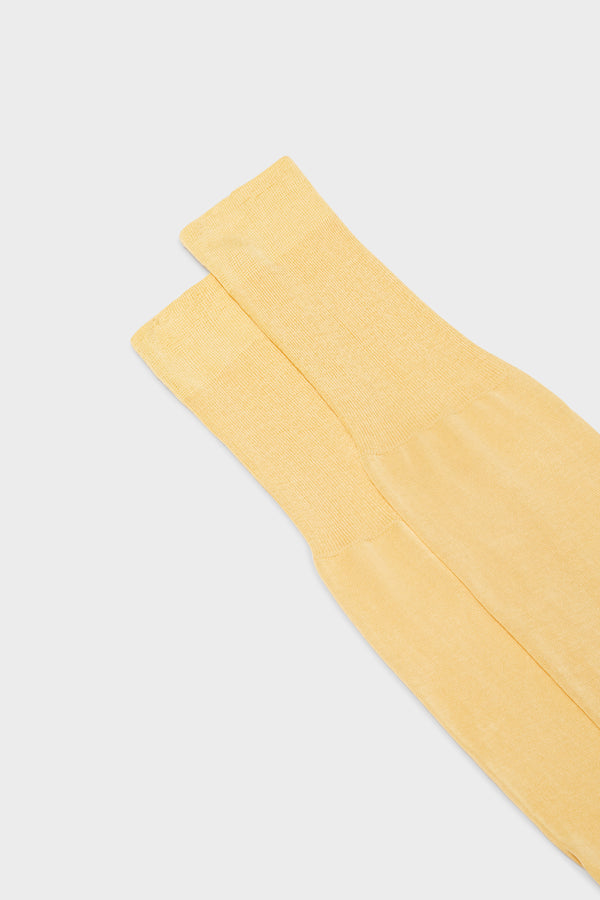 SOCKS LORENZO. 100% COTTON, SOLID COLOR,  GRAPEFRUIT.