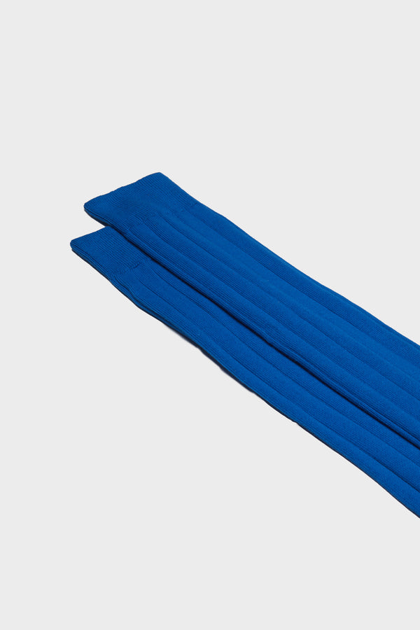 CALZA MASSIMO, 100% COTONE PIMA, COBALT.