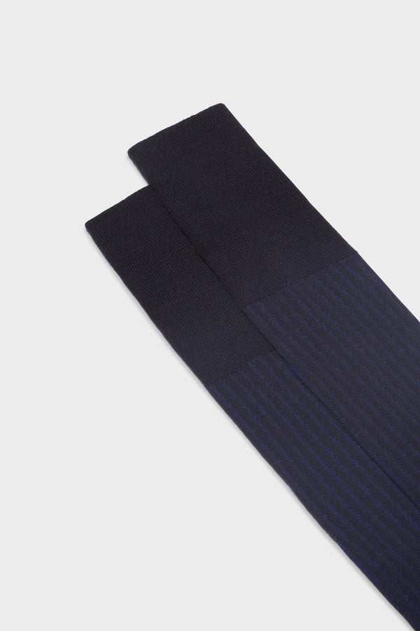 SOCKS PIETRO, 60% WOOL 25% COTTON 15% NYLON, NAVY BLUE - ROYAL.