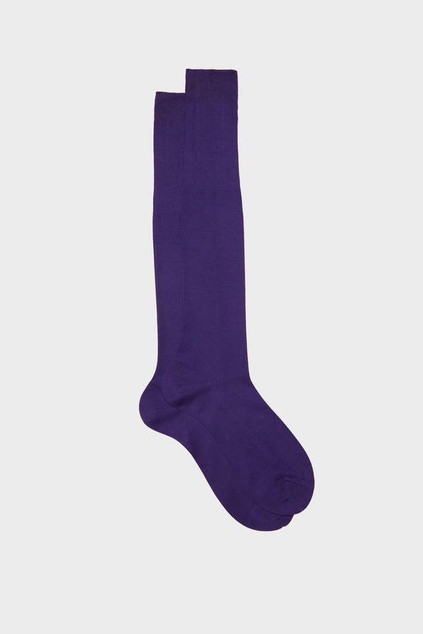 PIQUET SOCKS, 100% COTTON, AMETHYSTE.