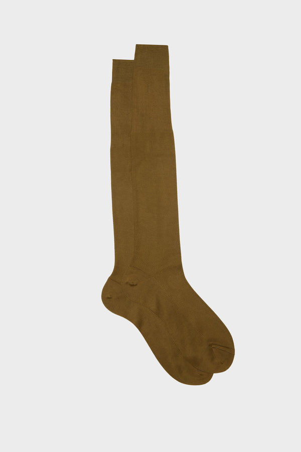 PIQUET SOCKS, 100% COTTON, SAGE.