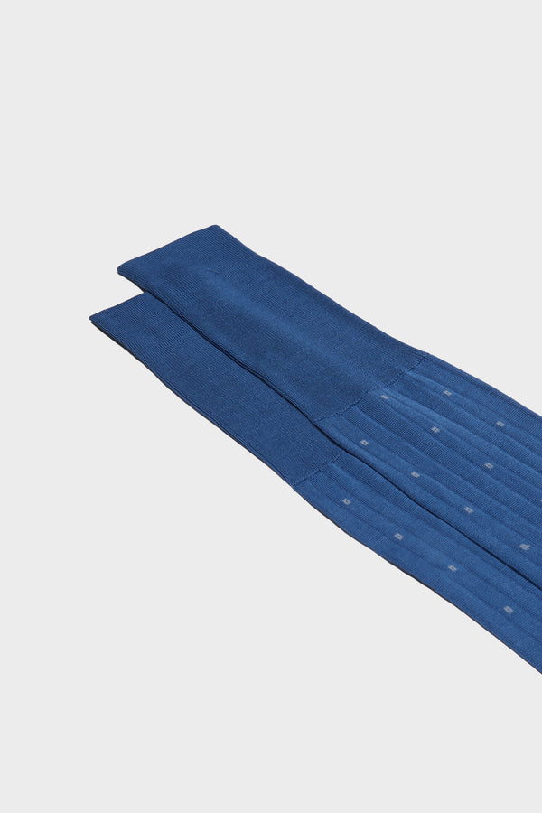 CALZA RENATO, 100% COTONE, CORNFLOWER - PEARL.