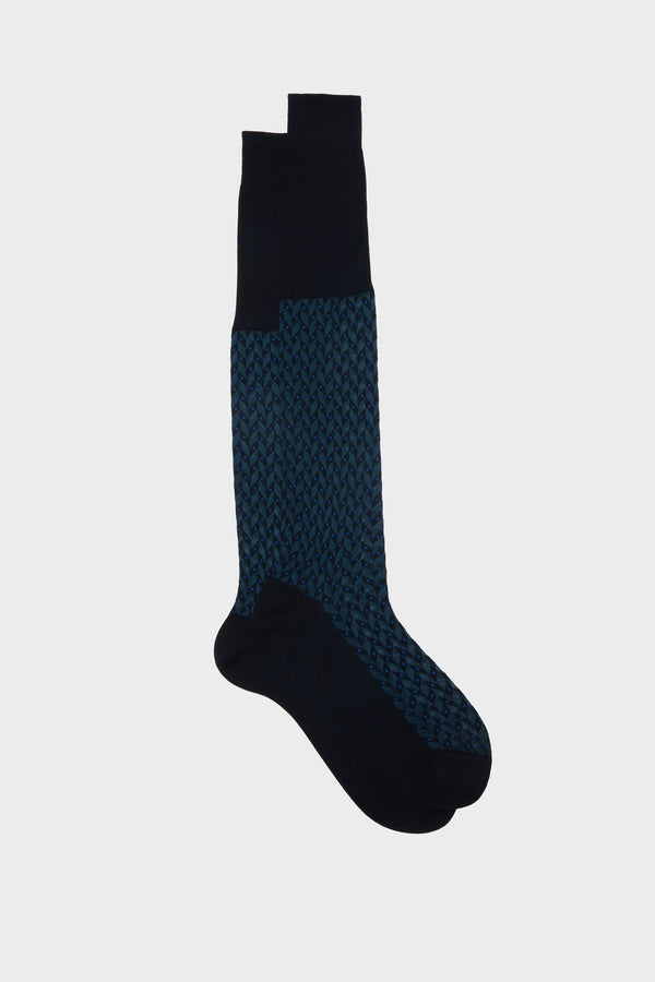 ZENO SOCKS, 100% COTTON, BLU-BLUETTE-CHINA.