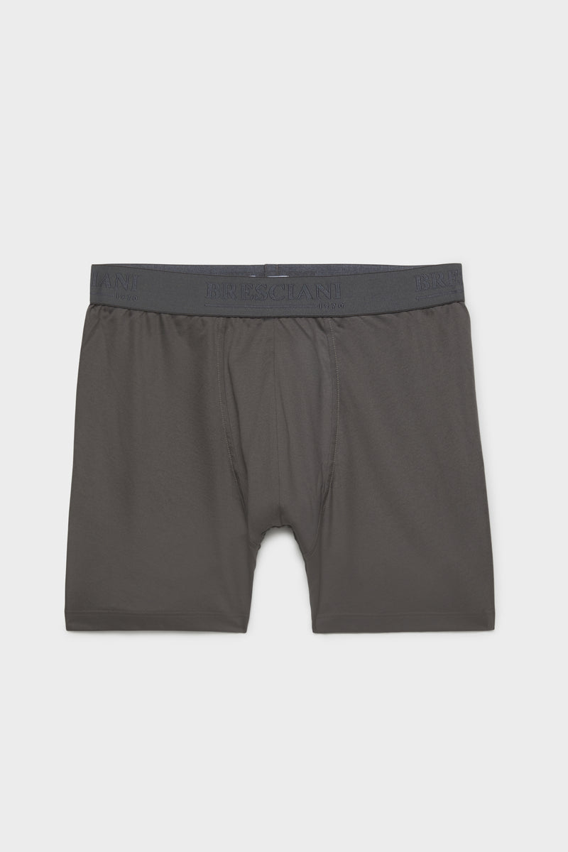 BOXER ADERENTE. 100% COTONE, GREY.