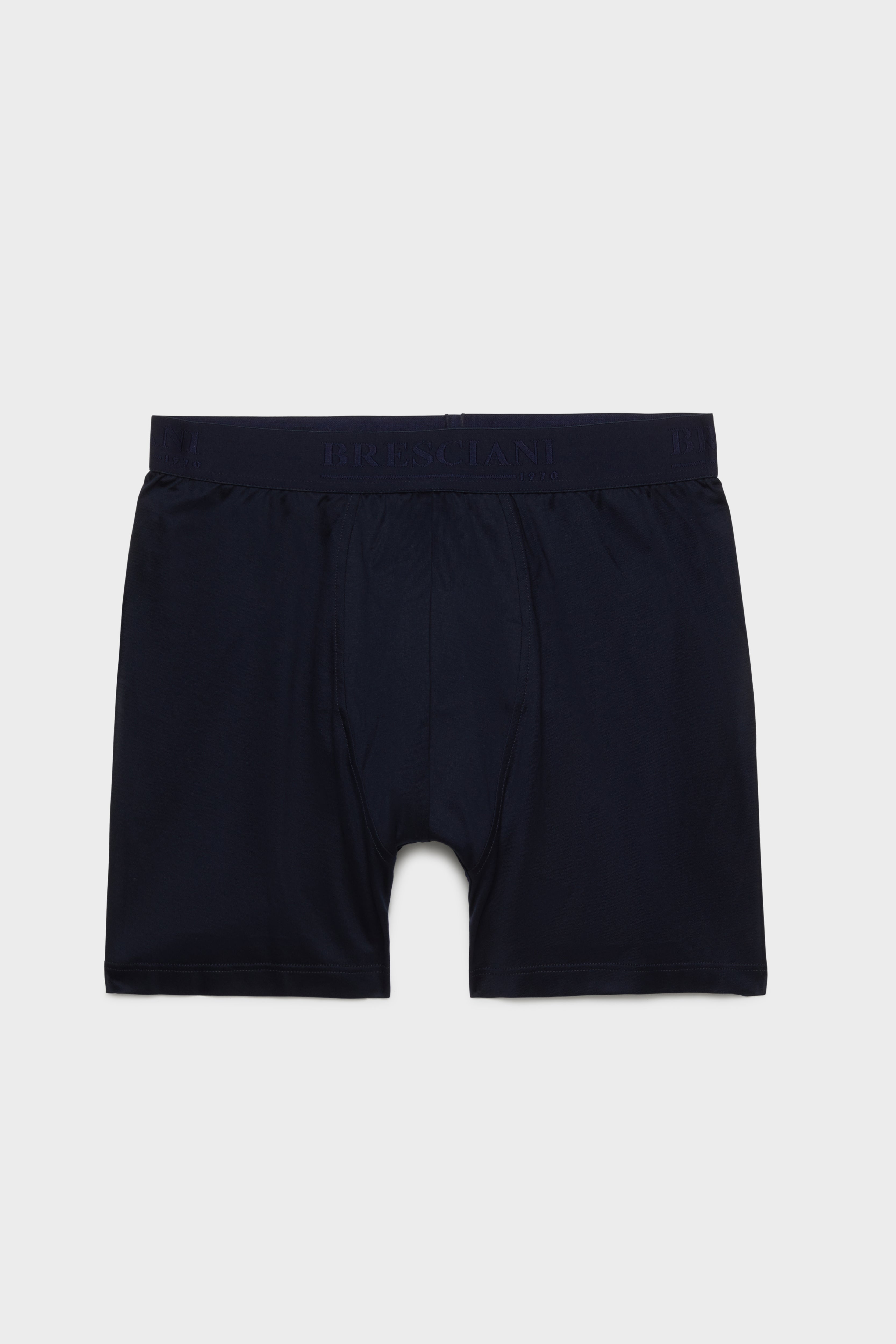 BOXER ADERENTE. 100% COTONE, NAVY.