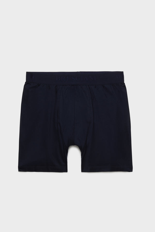 TRUNKS. 100% COTTON, NAVY