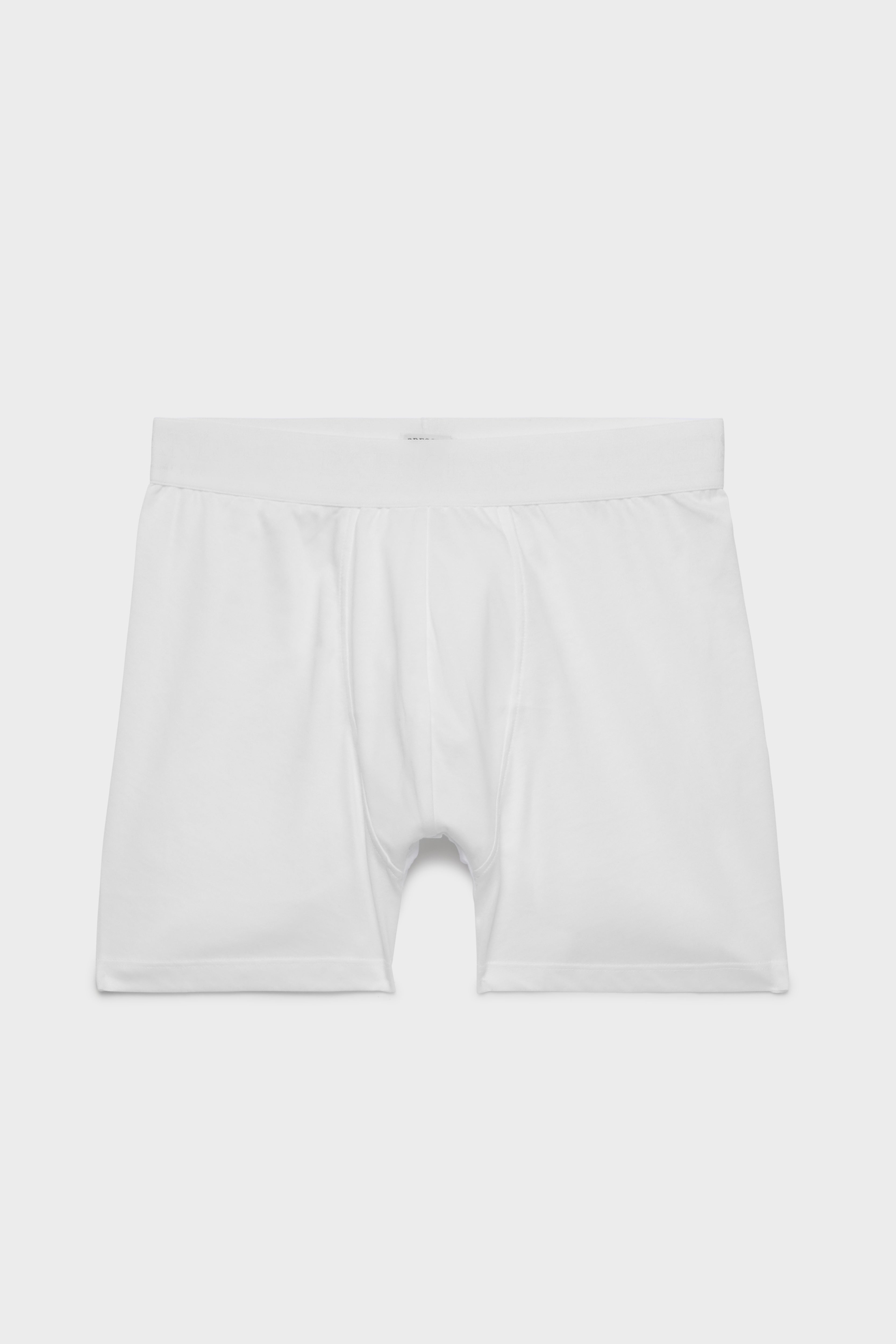BRESCIANI - men's underwear. Trunks. Cotton. White – Bresciani Shop