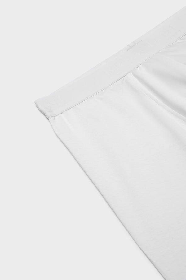 TRUNKS. 100% COTTON, WHITE