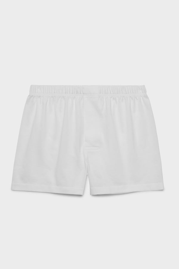 CLASSIC FIT BOXERS. 100% COTTON, WHITE