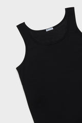 UNDERWEAR VEST. 100% COTTON. BLACK