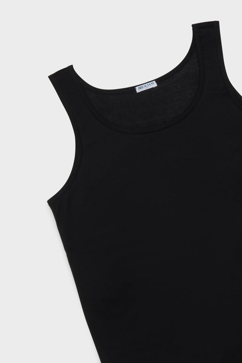 CANOTTA. 100% COTONE, BLACK.