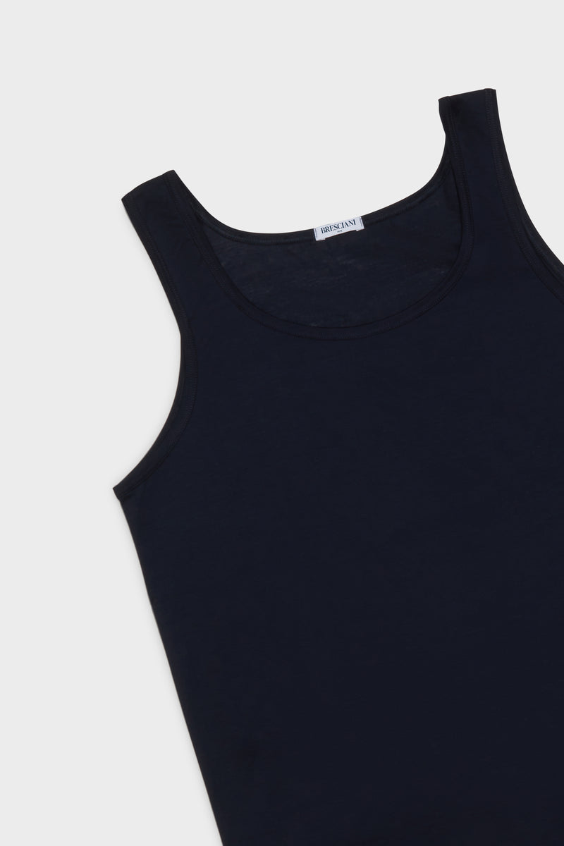 CANOTTA. 100% COTONE, NAVY.