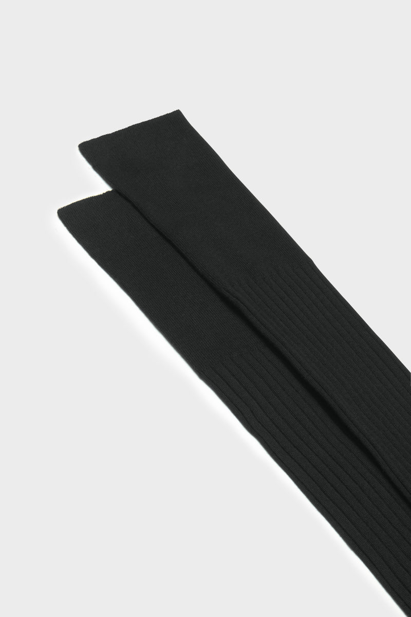 SOCKS MARCELLO. 100% ORGANIC COTTON, SOLID COLOR, BLACK