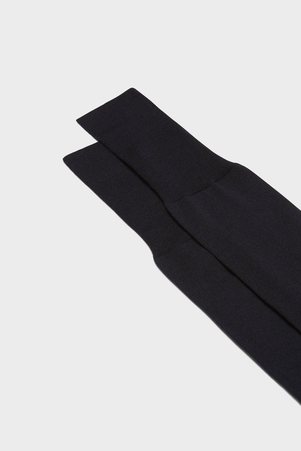 SOCKS MARCO. WOOL BLEND. SOLID COLOR, NAVY