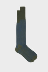 CALZA MARIO. 100% COTONE, VANISEE, DARK GREEN ROYAL.