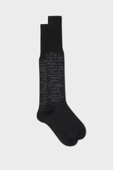 CALZA AMLETO. 100% COTONE, BLACK.