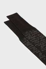CALZA AMLETO. 100% COTONE, BLACK.