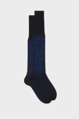 SOCKS AMLETO. 100% COTTON, NAVY